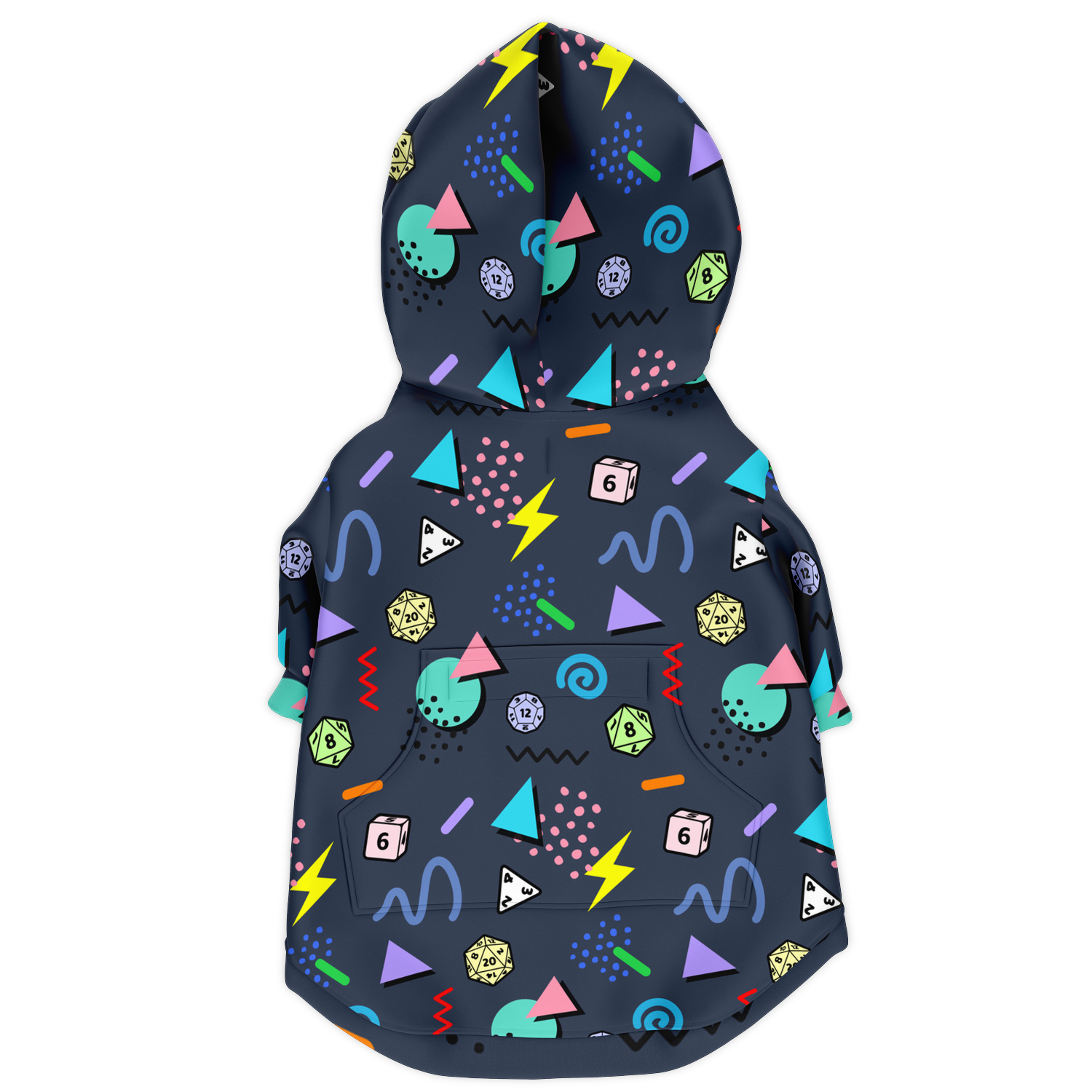 Retro Rock N Roll Dog Hoodie