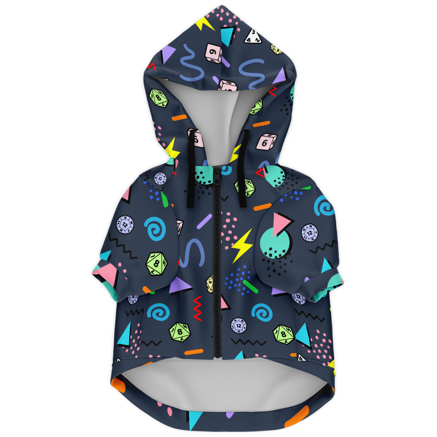 Retro Rock N Roll Dog Hoodie