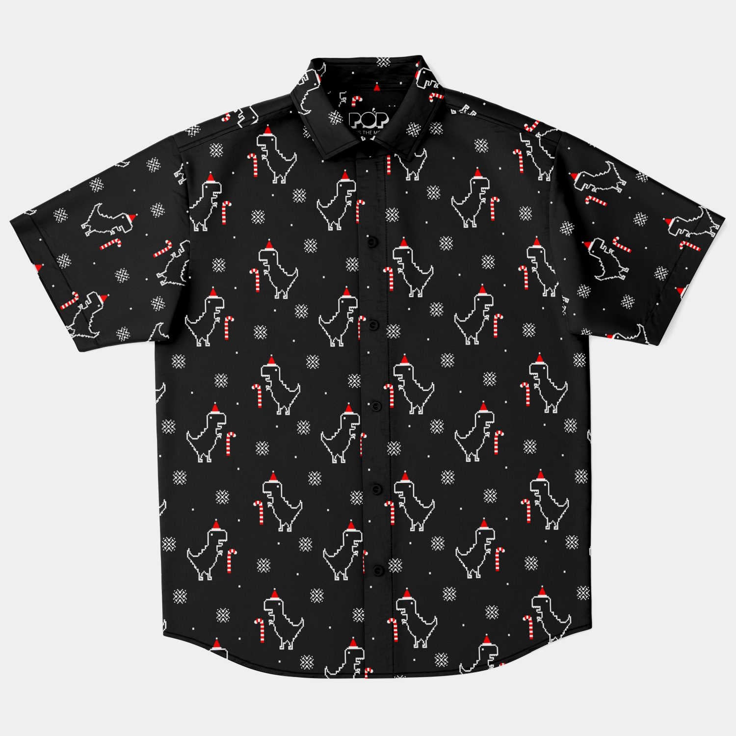 Xmas Dinosaur Hawaiian Shirt