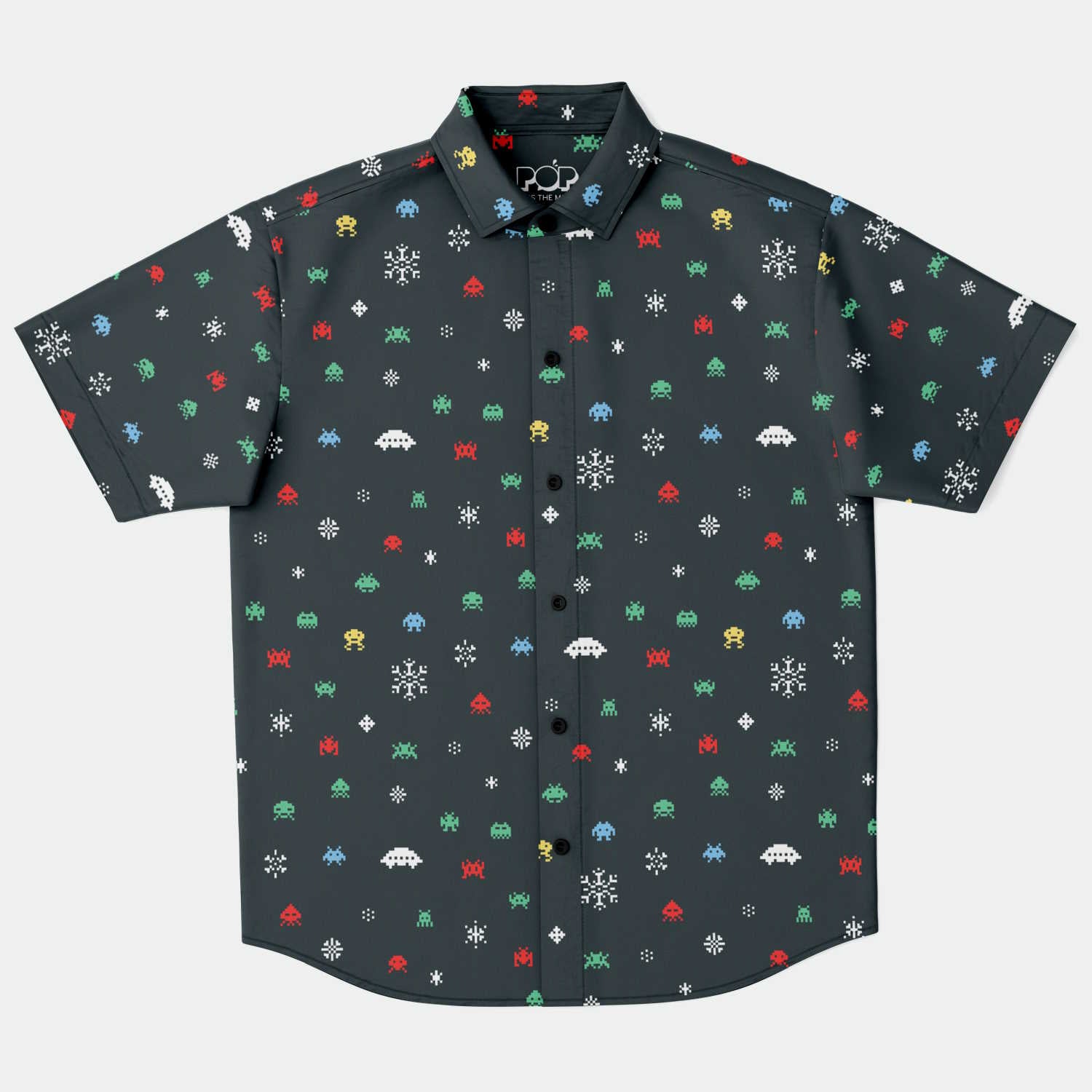 Xmas Invaders Hawaiian Shirt