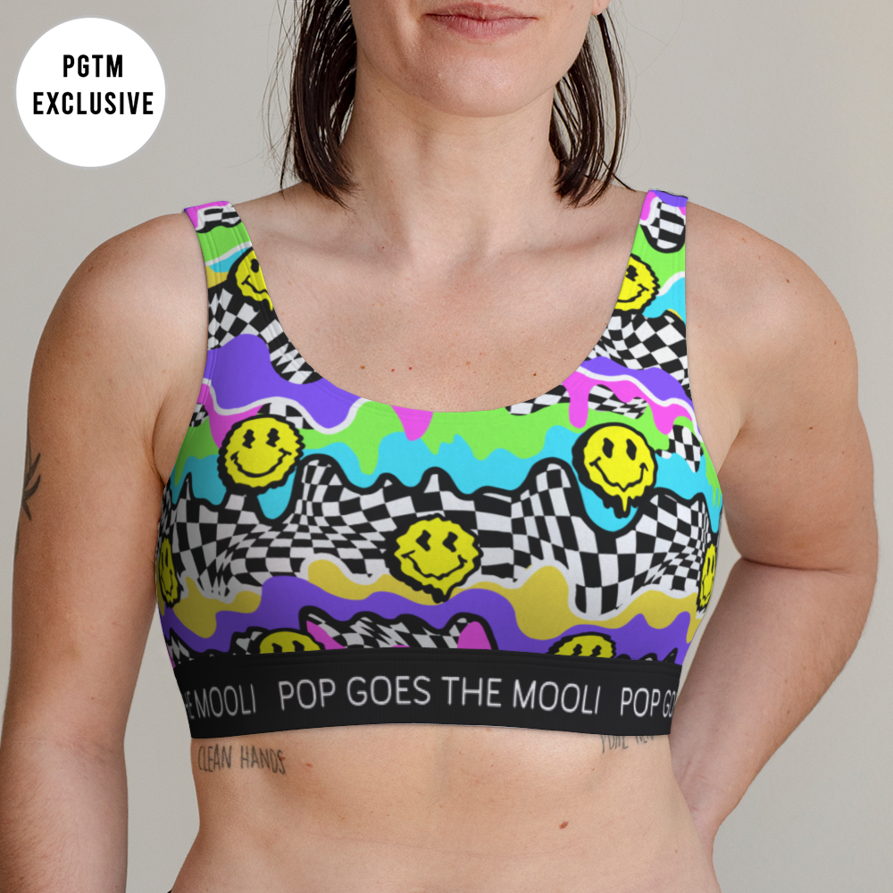 Psychedelic Smiley Bralette