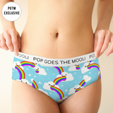 Barfing Rainbows Womens Cheeky Briefs