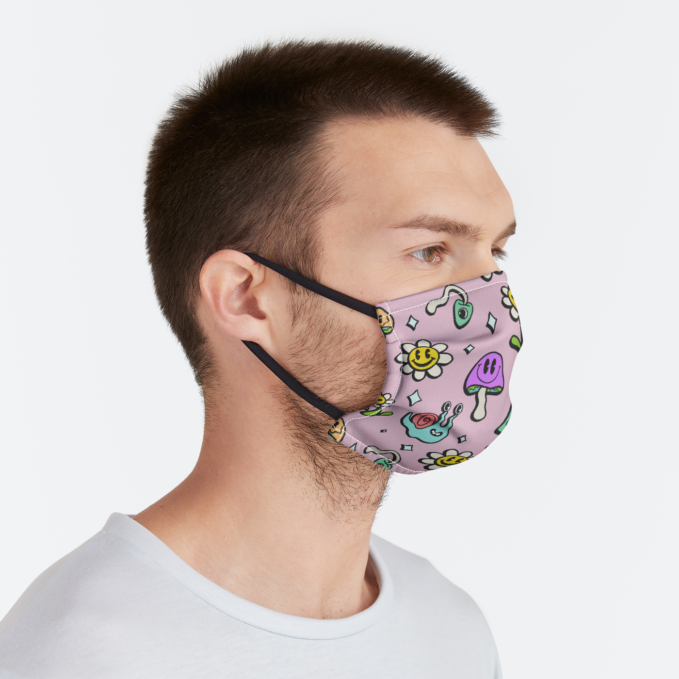 Trippy Garden Face Mask