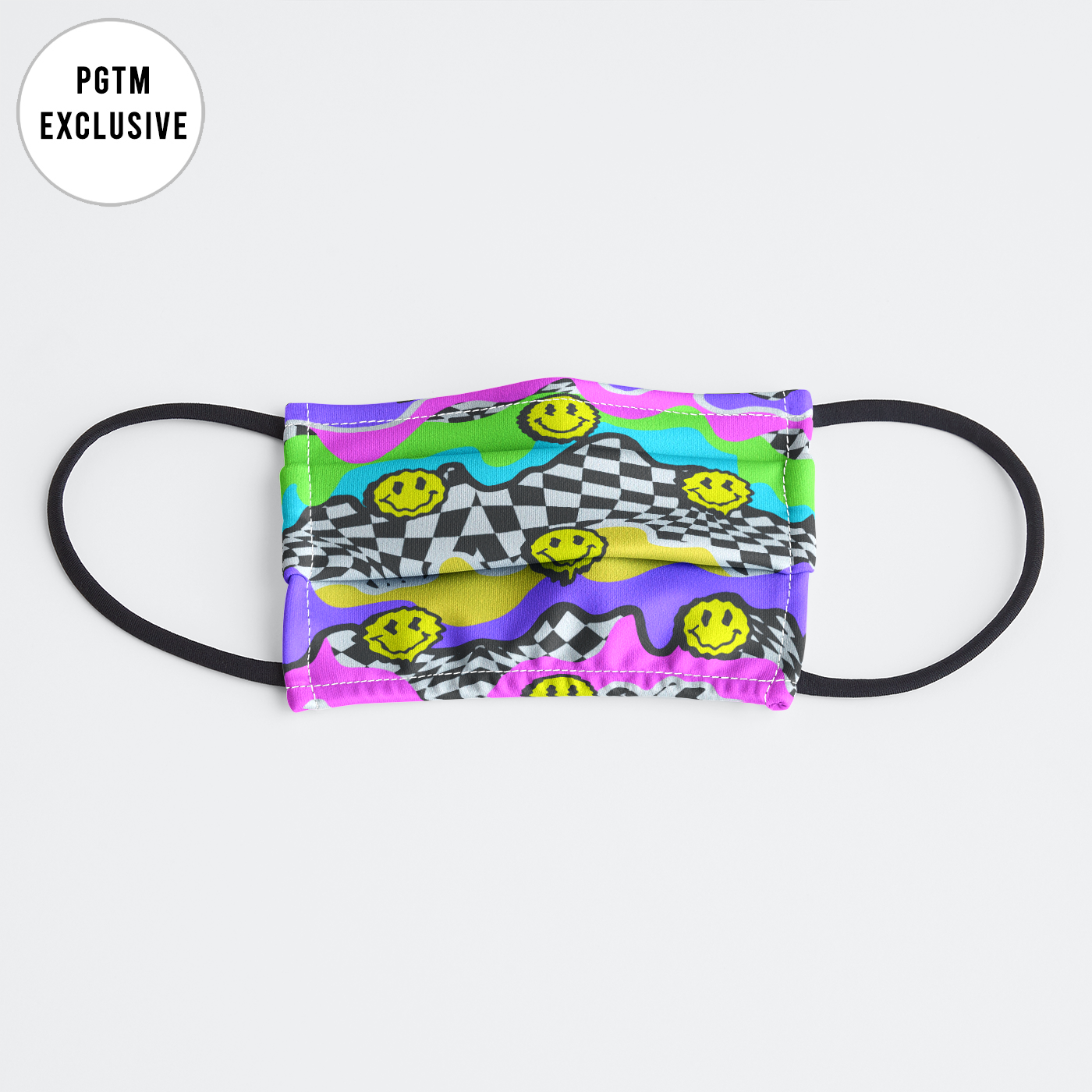 Psychedelic Smiley Face Mask