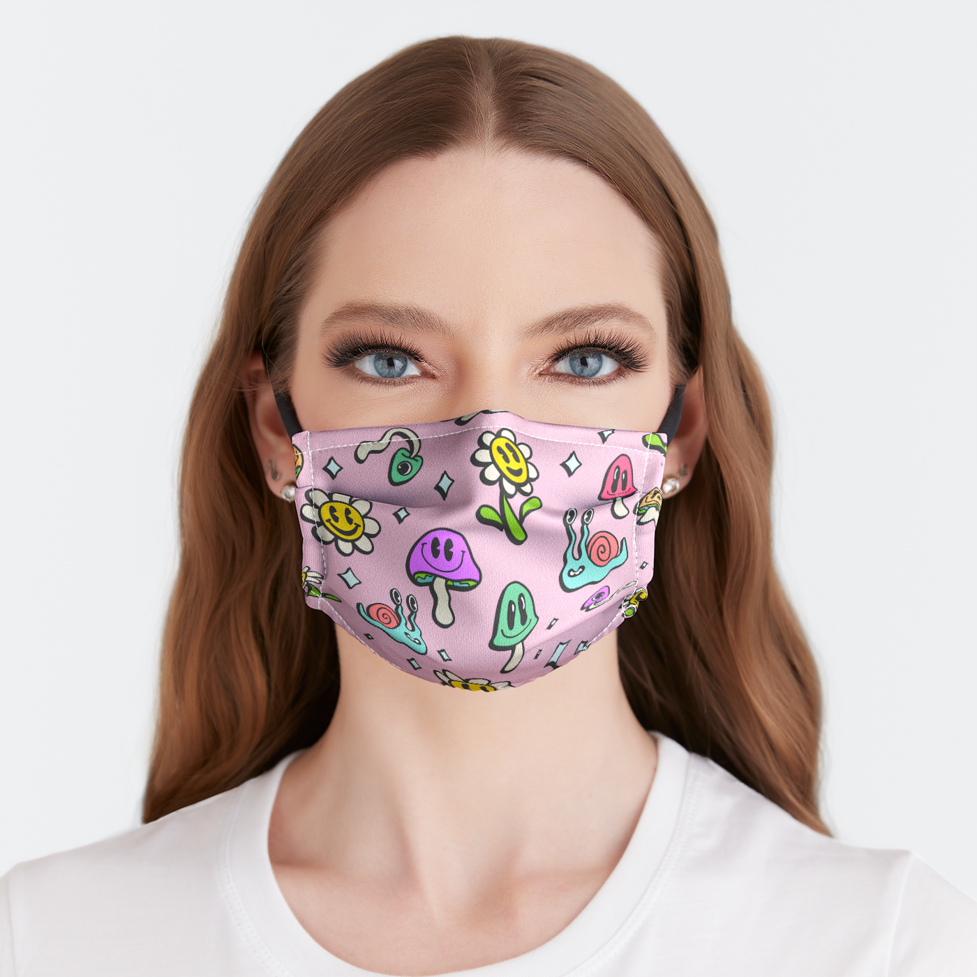 Trippy Garden Face Mask