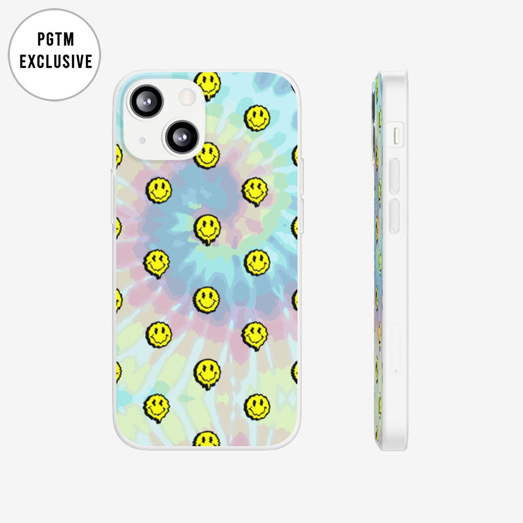 Tie Dye Smiley Phone Case