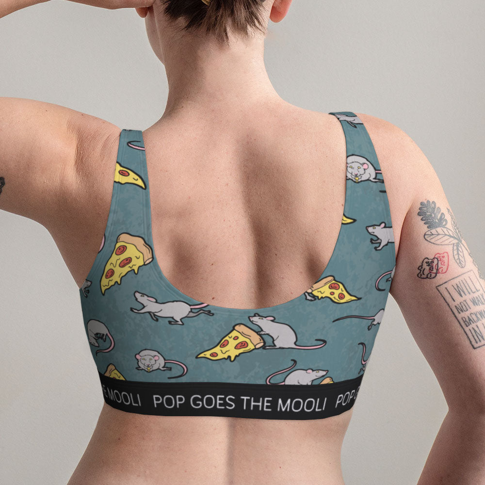 Pizza Rat Bralette
