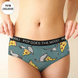 Pizza Rat Womens Cheeky Briefs