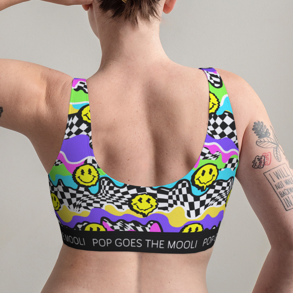 Psychedelic Smiley Bralette