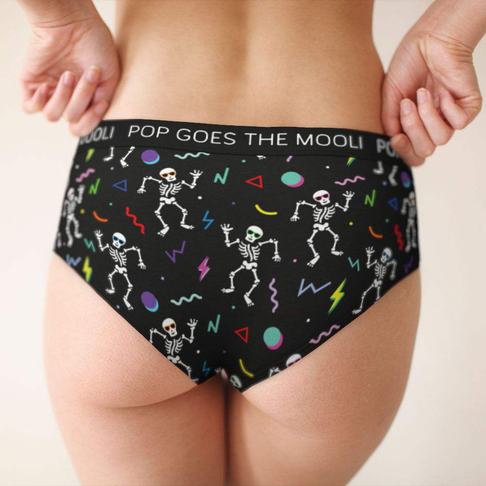 Raving Skeletons Womens Cheeky Briefs