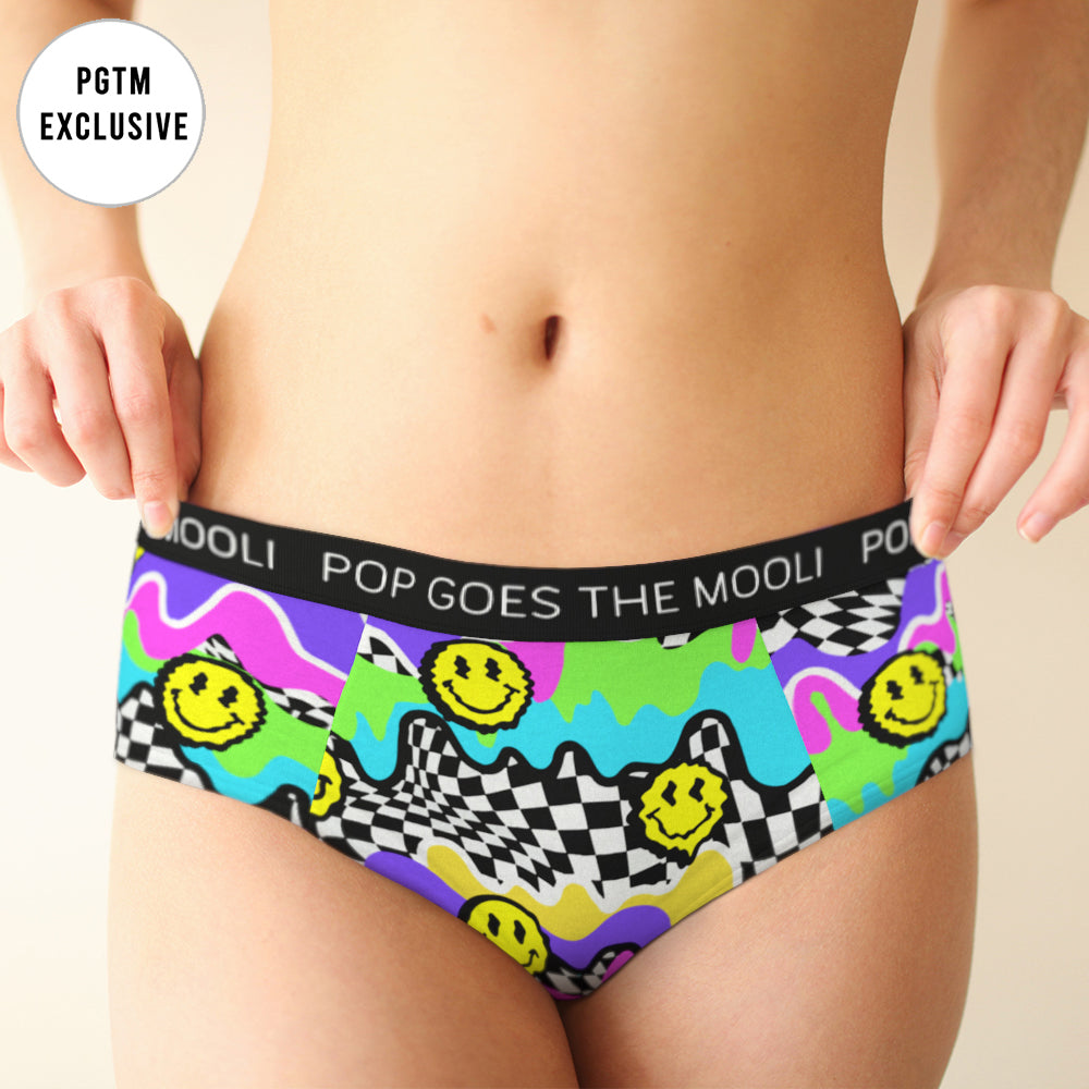 Psychedelic Smiley Womens Cheeky Briefs