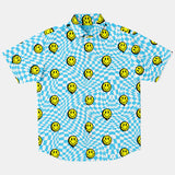 Checkered Smiley Hawaiian Shirt