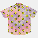 Tie Dye Smiley Hawaiian Shirt