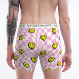 Checkered Smiley Mens Boxers