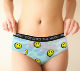 Tie Dye Smiley Womens Cheeky Briefs