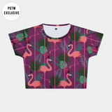 Posh Flamingoes Crop Top