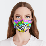 Psychedelic Smiley Face Mask