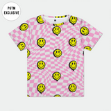 Checkered Smiley T-Shirt