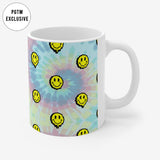 Tie Dye Smiley Coffee Mug