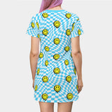 Checkered Smiley Dress