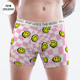 Checkered Smiley Mens Boxers